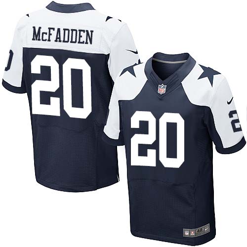 Men's Elite Darren McFadden Nike Jersey Navy Blue Alternate - #20 Throwback NFL Dallas Cowboys